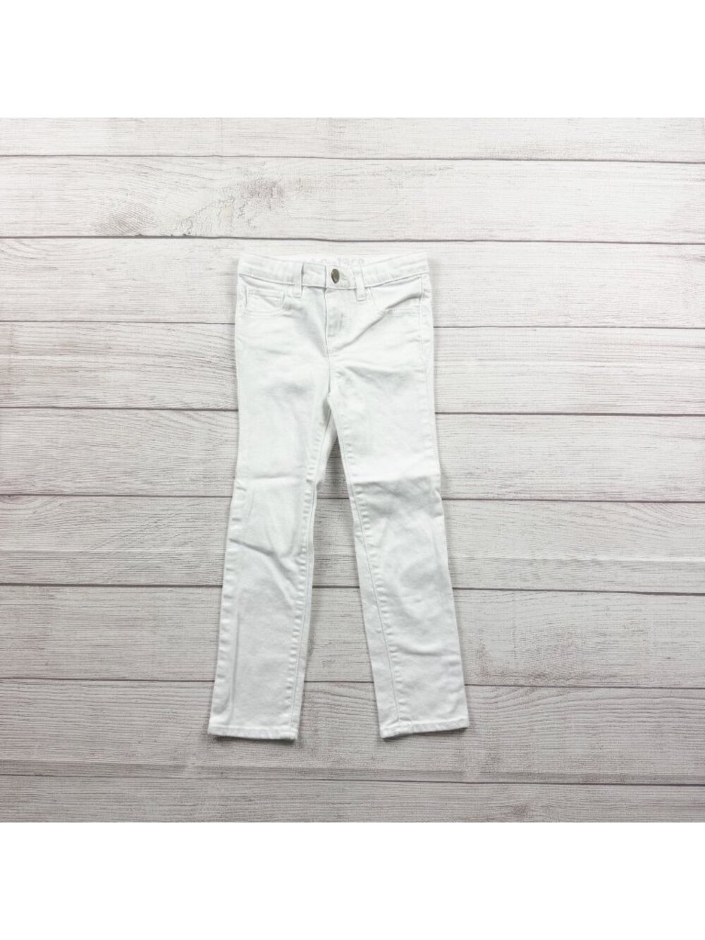 Baby Gap Girls White Mini Skinny Jeans Slim Stretch Denim Pants 5 - Picture 1 of 4